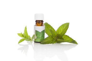 Mint aromatherapy essetial oil. clipart