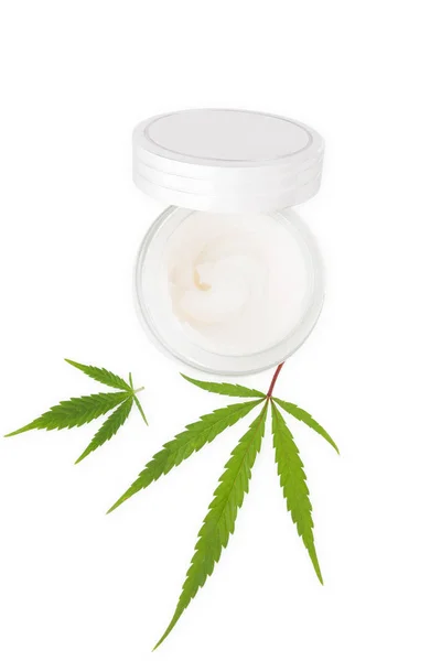 Krém na ruce Cannabis. — Stock fotografie