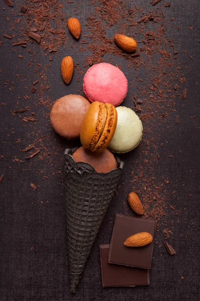 Délicieuse glace au macaron — Photo