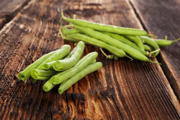 Rohe frische grüne Bohnen — Stockfoto