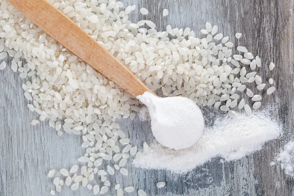 Gluten-free rice flour. — Stock Photo, Image