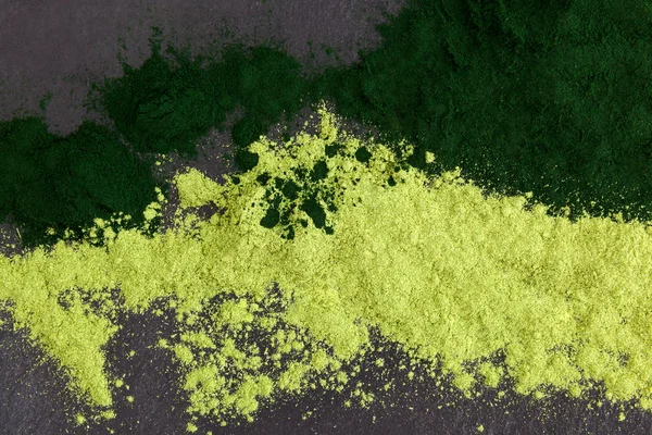 排毒.小球藻和大麦草. — 图库照片