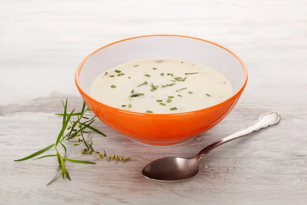 Heerlijke crème soep. — Stockfoto