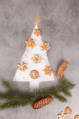 Şeker Noel ağacı. 