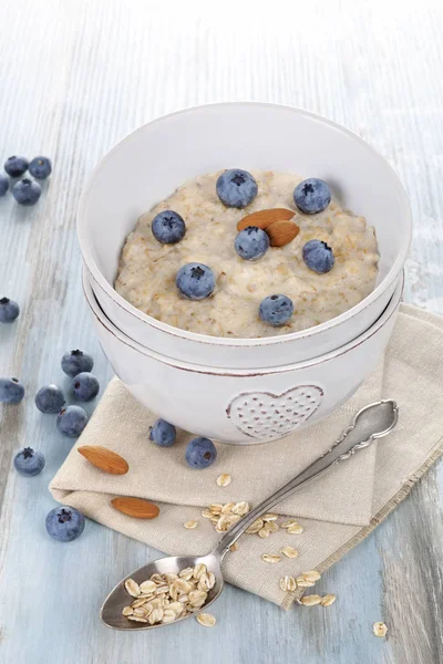 Oatmeal porridge with berries.