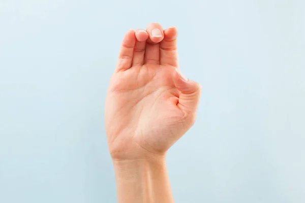 Lengua de signos americana C . — Foto de Stock