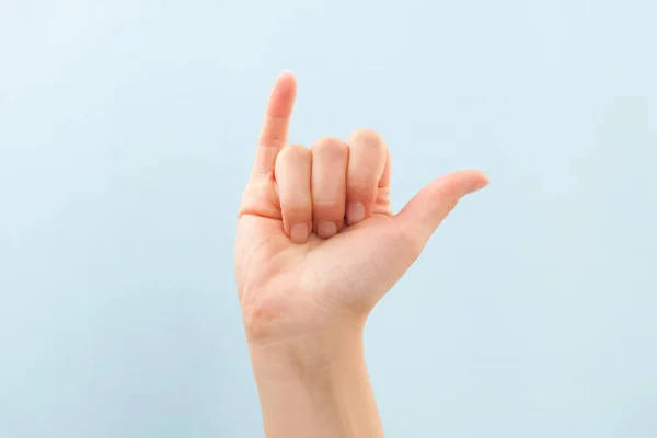 American sign language Y. — Stock Photo, Image
