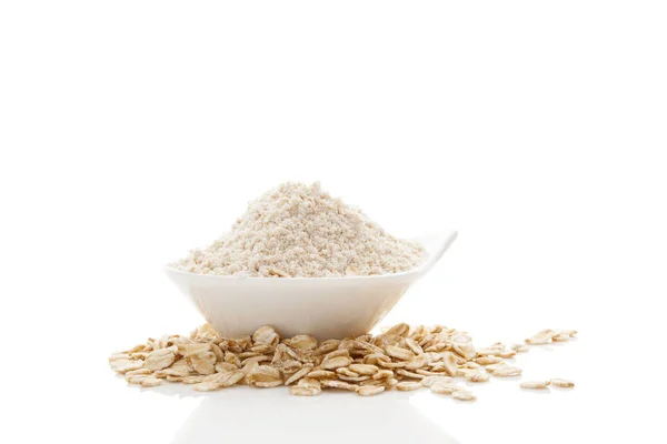 燕麦 wholegrain 面粉 — 图库照片