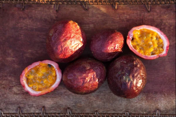 Passion fruit from above. — Stock Photo, Image