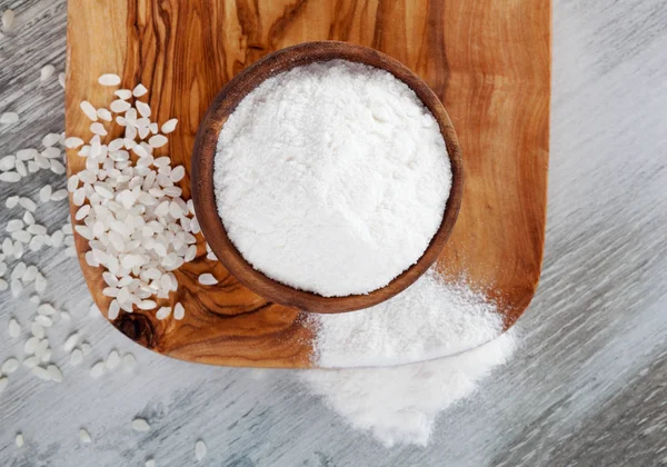 Gluten free rice flour. — Stock Photo, Image