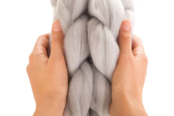 Lenços de lã merino robusto . — Fotografia de Stock