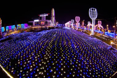Nagasaki, Japonya - 29 Nisan 2019 Huis Ten Bosch bir tema.