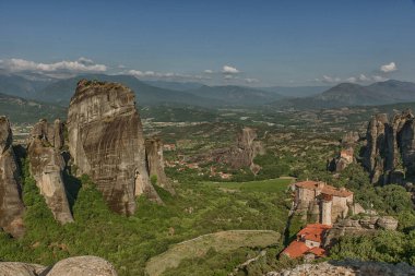 Güzel dağ manzarası Yunanistan Meteora