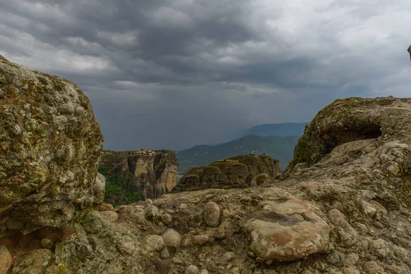 Güzel dağ manzarası Yunanistan Meteora