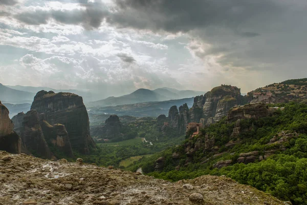 Güzel dağ manzarası Yunanistan Meteora