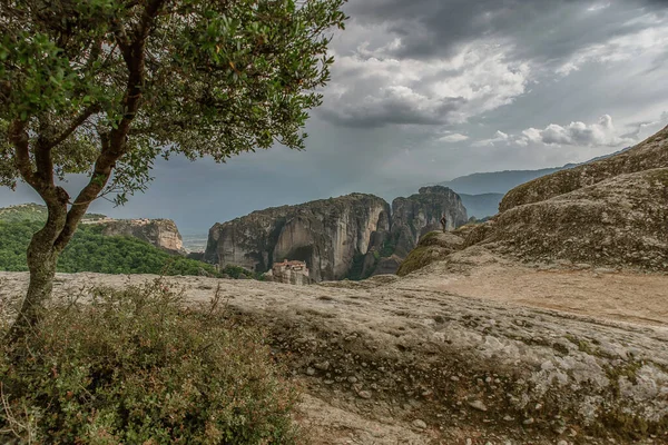 Güzel dağ manzarası Yunanistan Meteora