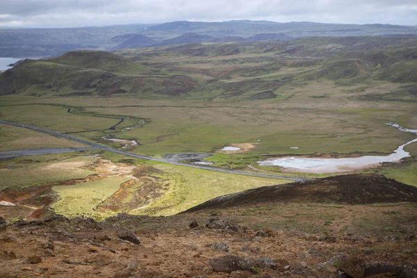 Vacker utsikt över landskapet på Island Stockbild