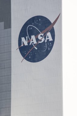 Cape Canaveral, Florida, Usa - 23 Mayıs 2019: Büyük Nasa logosu 