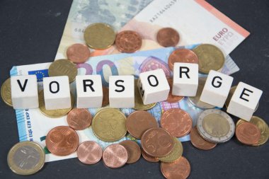 Vorsorge - mali önlemler için Almanca sözcük