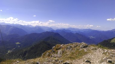 Bavyera Güney Almanya'da dağlar