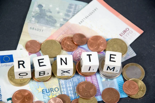 Rente - the german word for pension — Stock Photo, Image