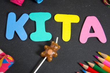 Çocuk odası için Kita-Almanca kelime