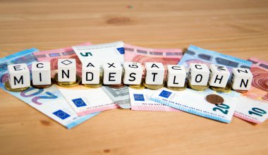 mindestlohn-Almanca sözcük için asgari ücret