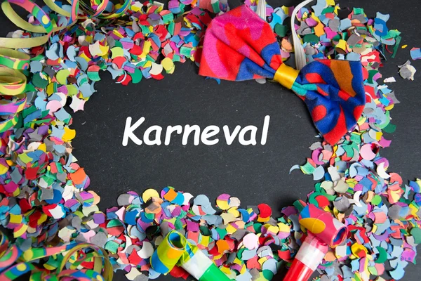 Karneval - a palavra alemã de carnaval — Fotografia de Stock
