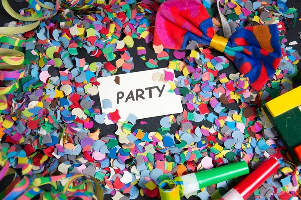 Fotografie barevné party dekorace — Stock fotografie