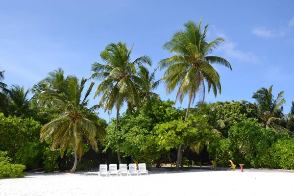 Słoneczny dzień na Malediwy — Zdjęcie stockowe