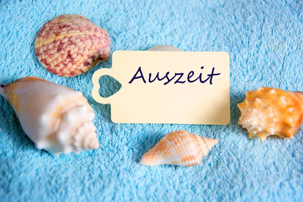 Auszeit - the german word for timeout — Stock Photo, Image