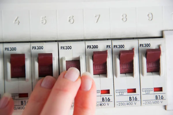 Photo of a switchboard — Stock Photo, Image