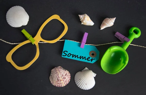 Sommer - tyska ordet för sommaren — Stockfoto