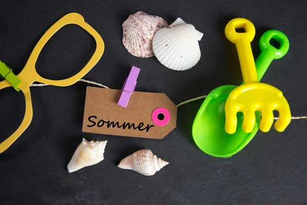 Sommer - Duitse woord voor de zomer — Stockfoto