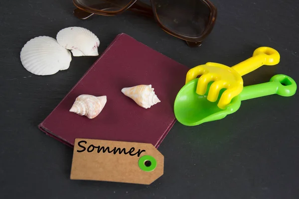 Sommer - deutsches Wort für Sommer — Stockfoto