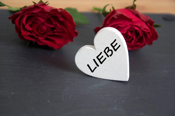 Liebe - the german word for love — Stock Photo, Image