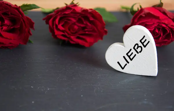 Liebe - det tyska ordet för kärlek — Stockfoto