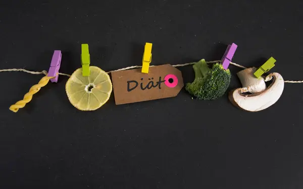 Diaet - deutsch für Ernährung — Stockfoto