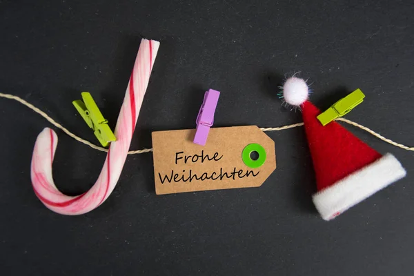 Frohe Weihnachten - german for merry christmas — Zdjęcie stockowe