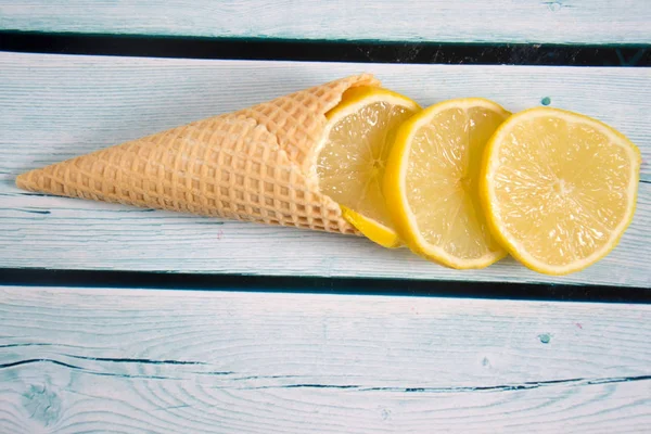 Gelato al limone — Foto Stock