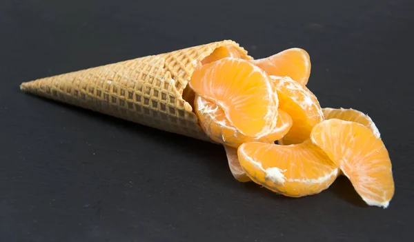 Helado de mandarina —  Fotos de Stock