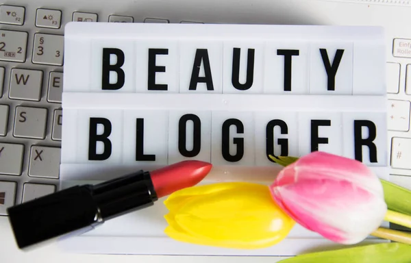 Concept de blogueur beauté — Photo