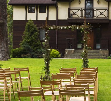 Dekor düğün. Bir buket çiçek. Arch düğün. Düğün