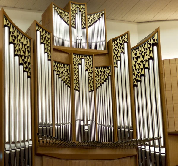 Large Organ Concert Hall Large Church Organ — Stock Photo, Image