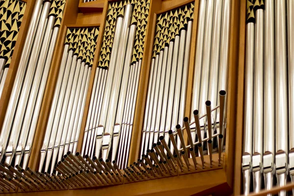 Large Organ Concert Hall Large Church Organ — Stock Photo, Image