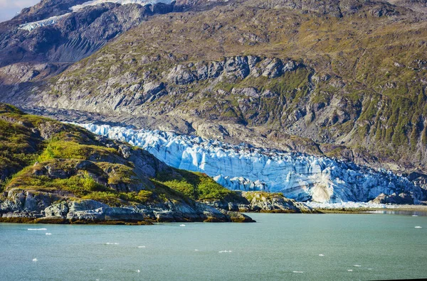 Glacier Bay Vista Ghiacciaio Una Nave Crociera Crociera Alaska — Foto Stock