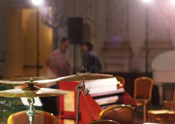 Percussion Instrument Percussion Plate Chamber Concert Hall Drums — Stock Photo, Image