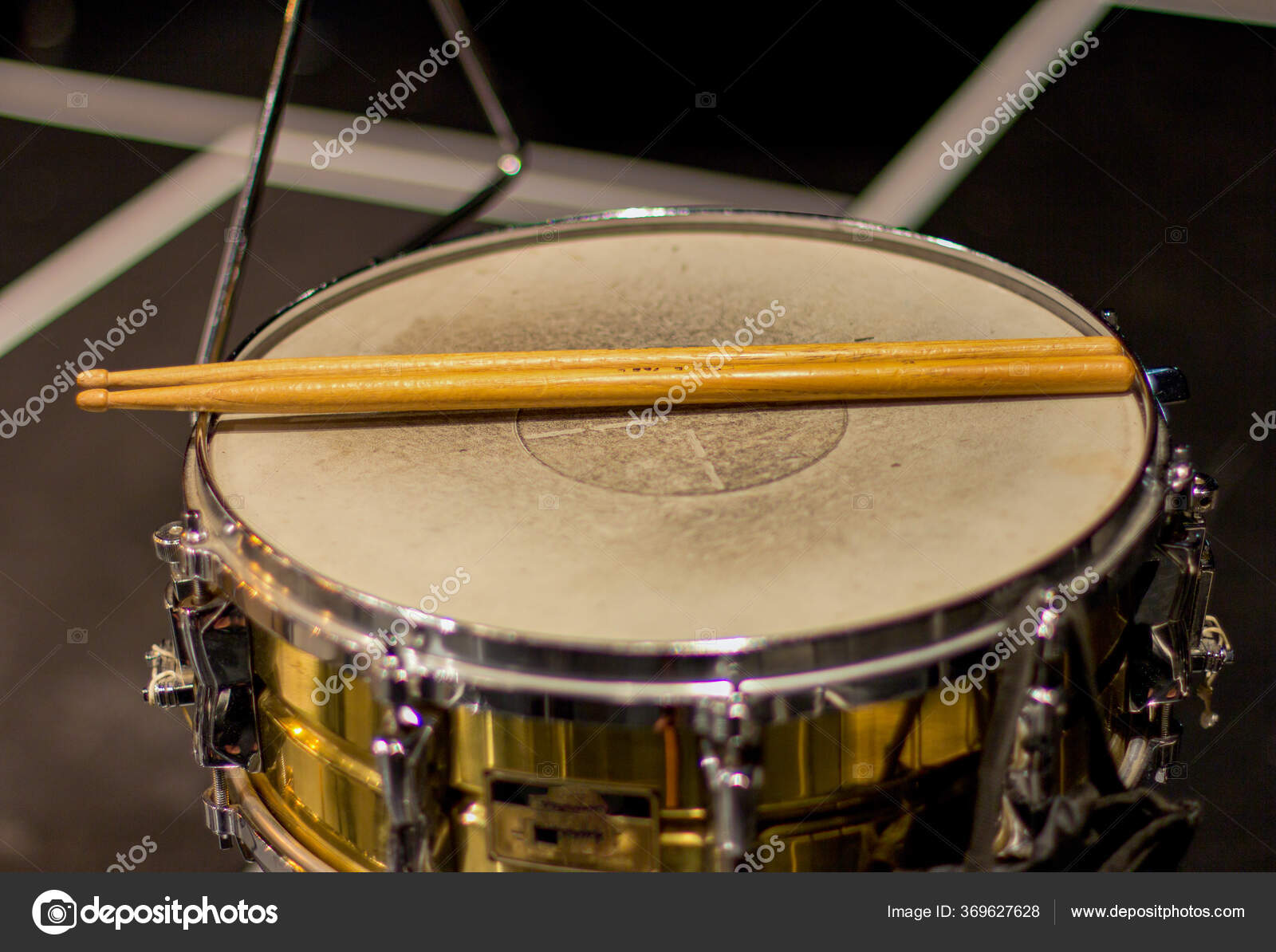 Drum Drumsticks Percussion Instrument — Stock Photo © rubchikovaa