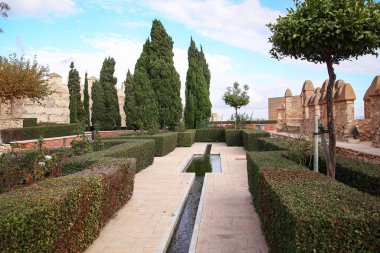 gardens of the fortified Alcazaba complex of Almeria Spain, Alcazaba de Almera