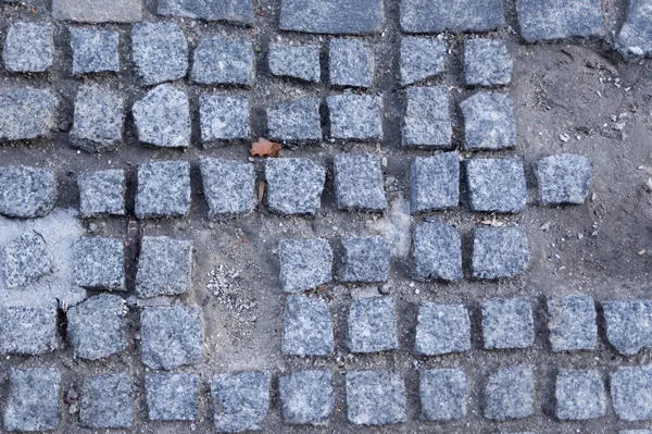 Pavimento Pedra Velha Textura Cor Cinza — Fotografia de Stock